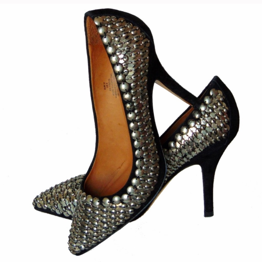 Isabel Marant pour H&M Metallic Beaded Pumps - 5.5